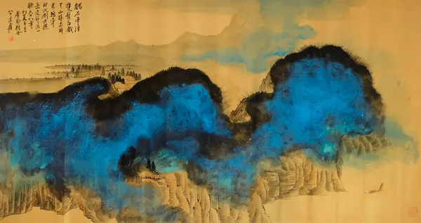 금장, 청록산수