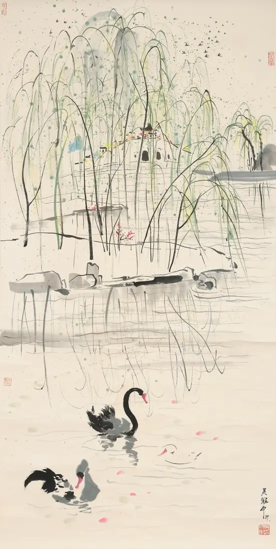 오리, 연못