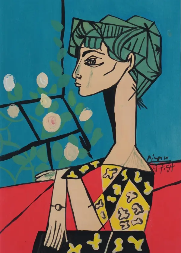 Jacqueline aux fleurs · Pablo Picasso