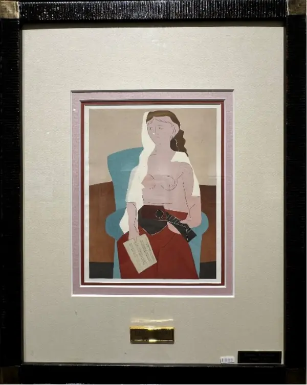 Seated Woman with a Mandolin (만돌린을 든 앉아있는 여인) · Picasso (피카소)